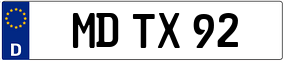 Truck License Plate